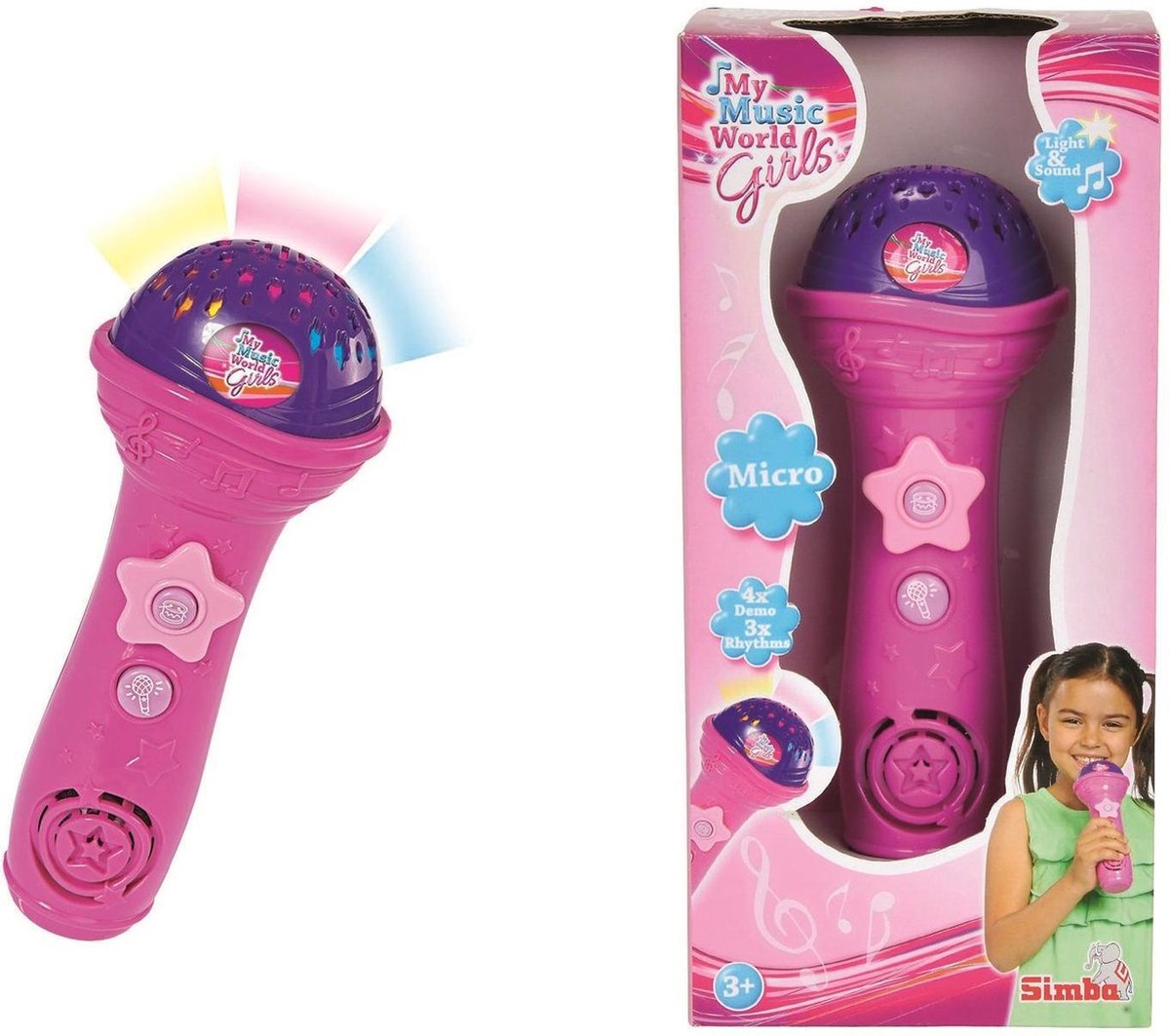 Simba My Music World Pink microphone