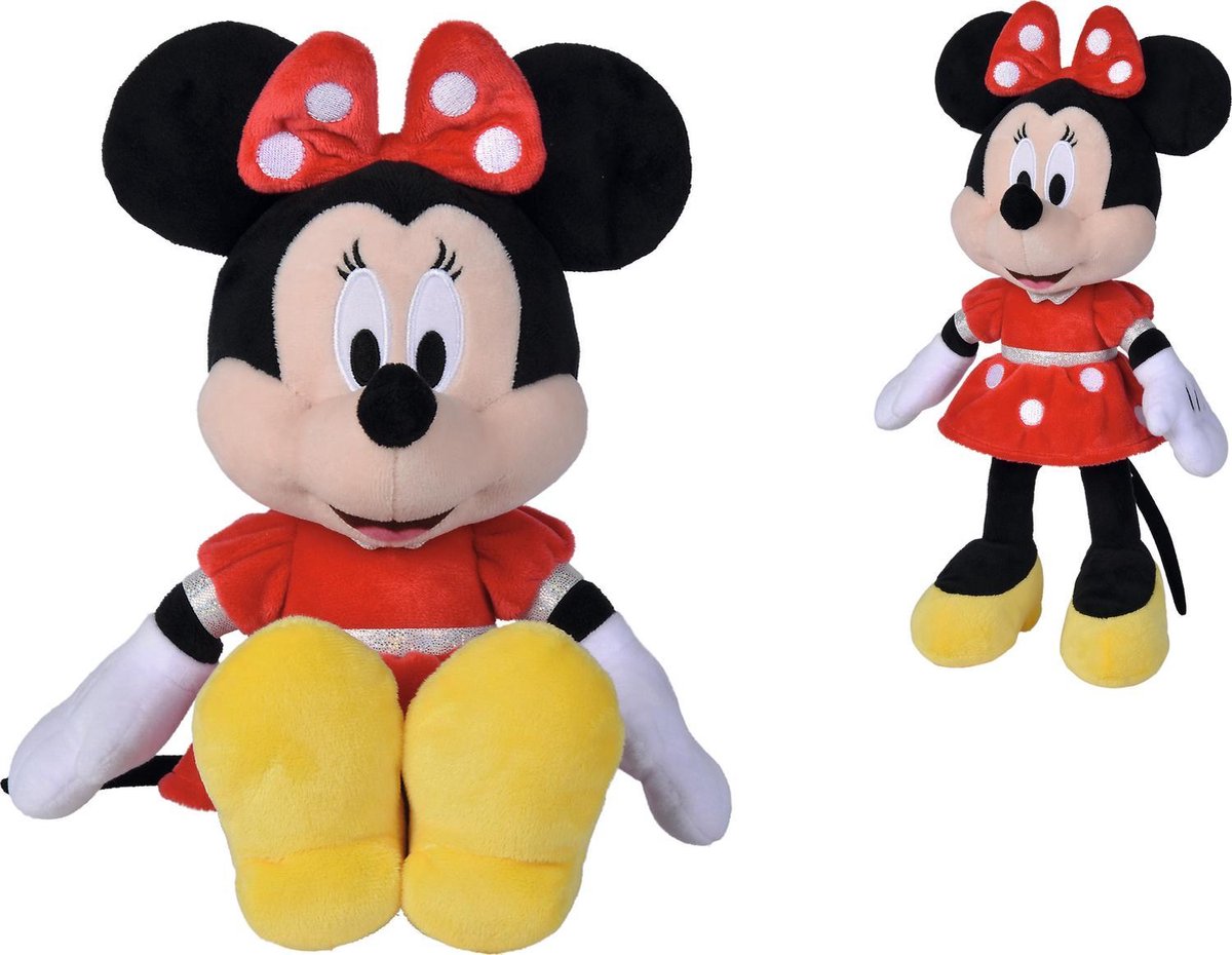 Disney - Minnie Rode jurk 35cm - Knuffel