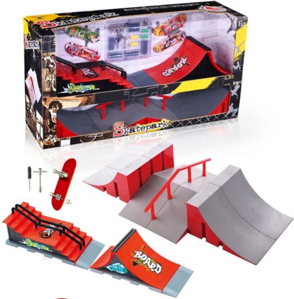 Skatepark - Met 4 Skateboards - Incl Accessoires