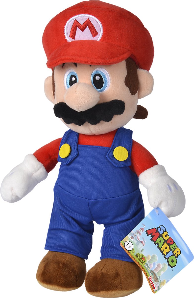 Super Mario Mario Pluche 30cm - Knuffel