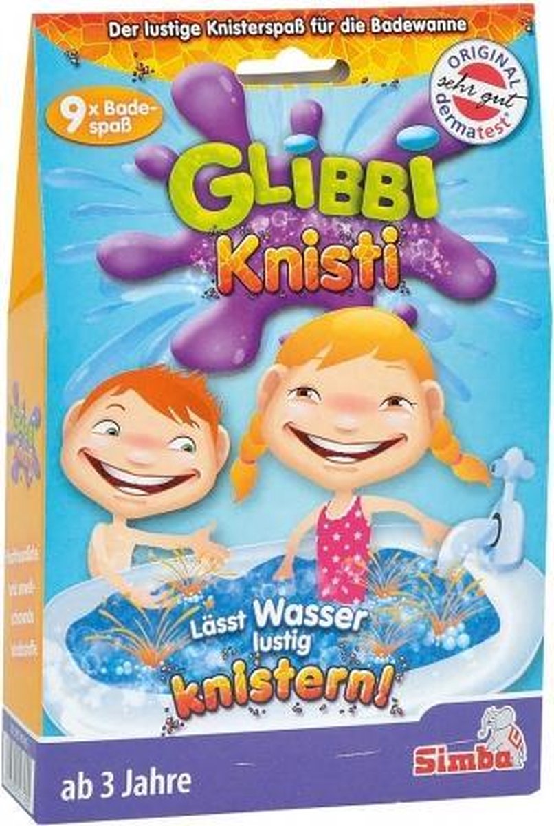 badslijm Glibbi Knisti knispereffect junior 9 stuks