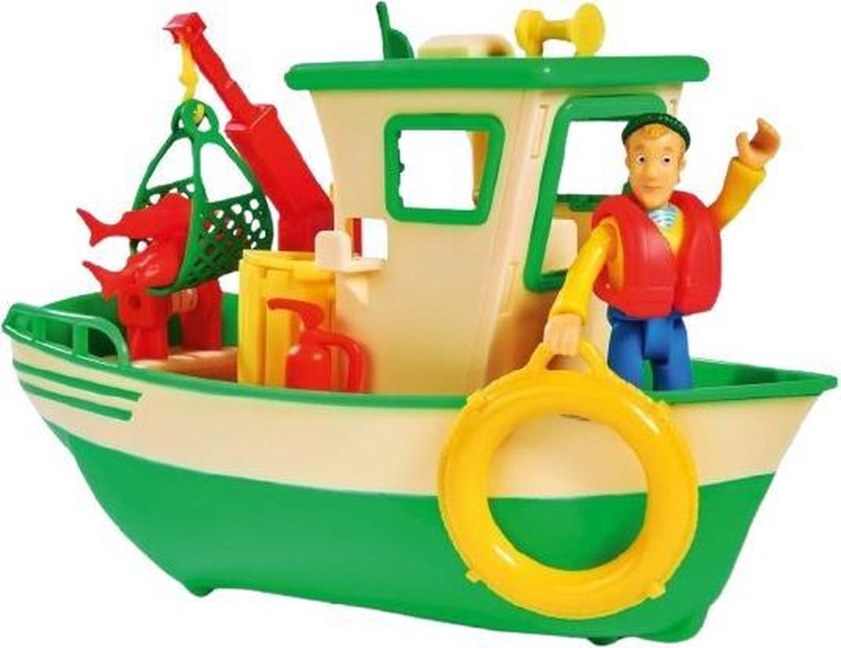 speelset Sam Charlies Fishing Boat and Figurine groen