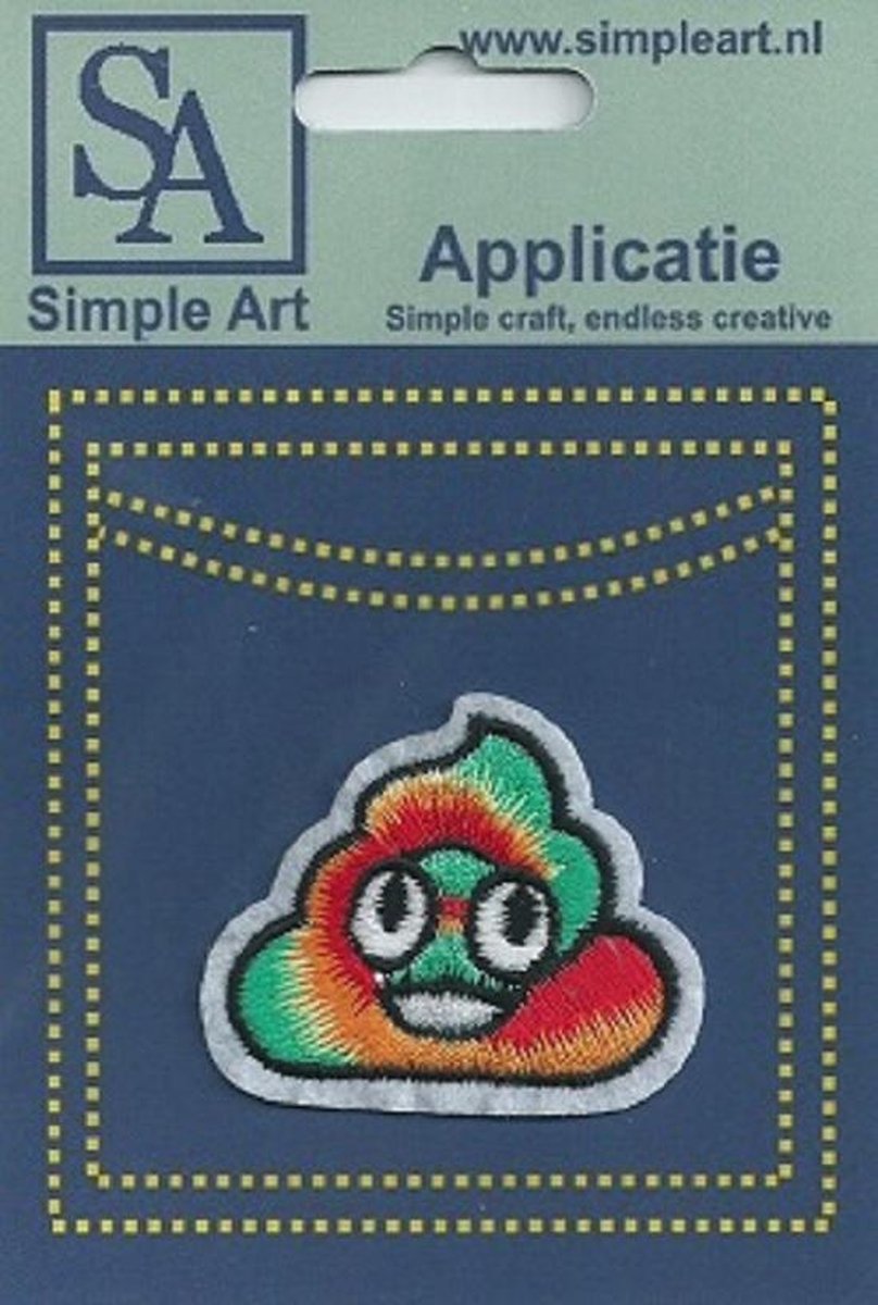 Opstrijk applicaties / Strijk Patch Set / krab /Formaat: 5,4 x 5,2 cm