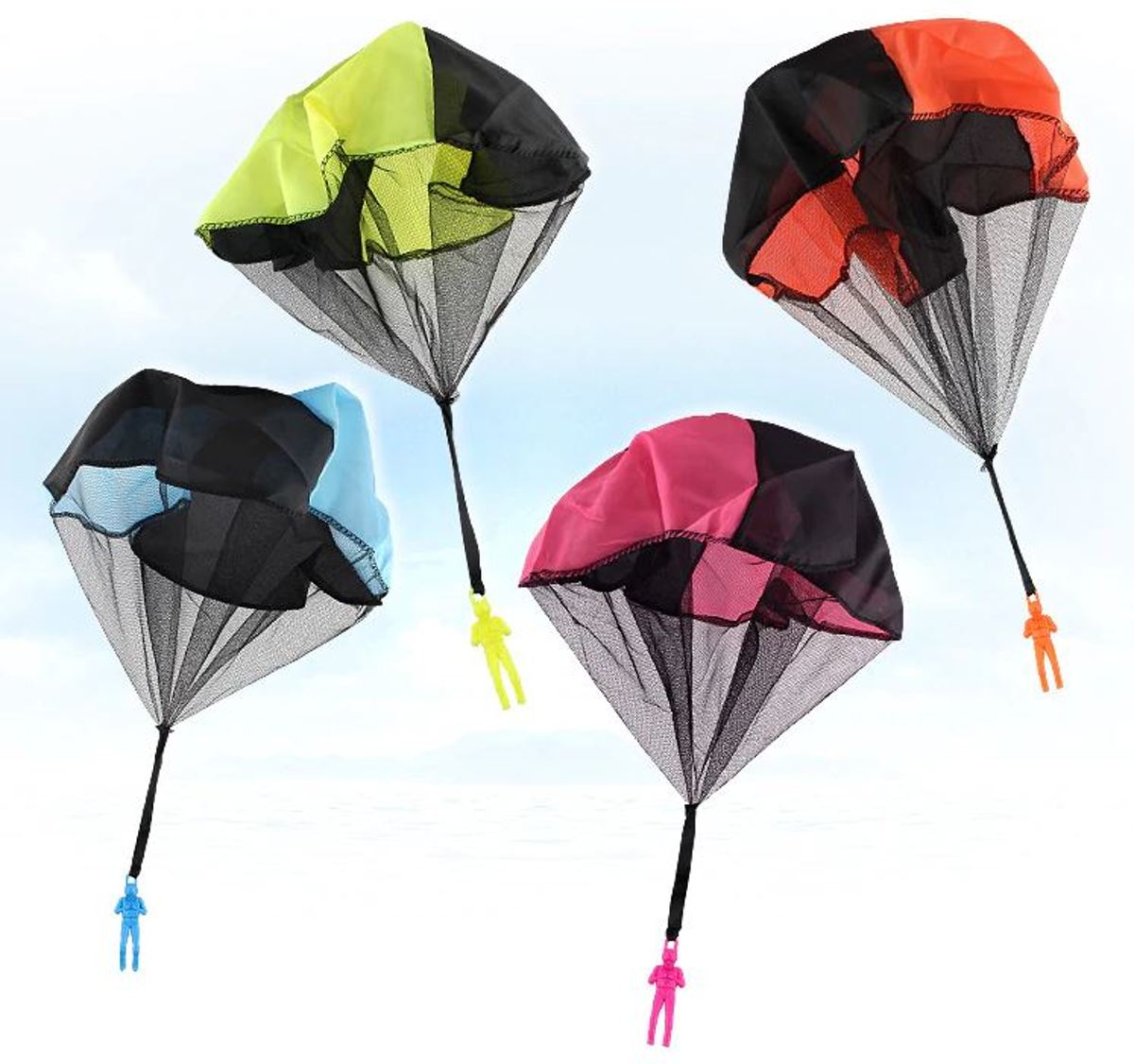 Soldaat Parachute Trooper - 4 stuks