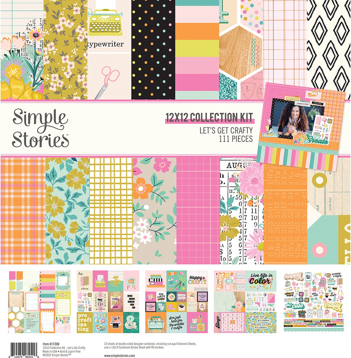 Simple Stories - Lets Get Crafty - Collection Kit (17200)