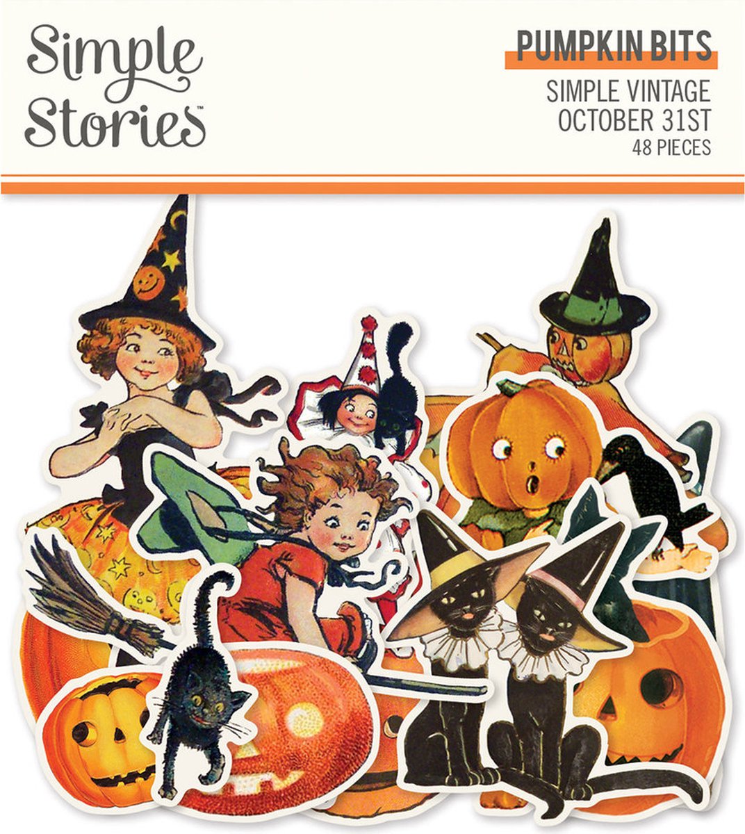 Simple Stories - Simple Vintage October 31st Pumpkin Bits (18622)