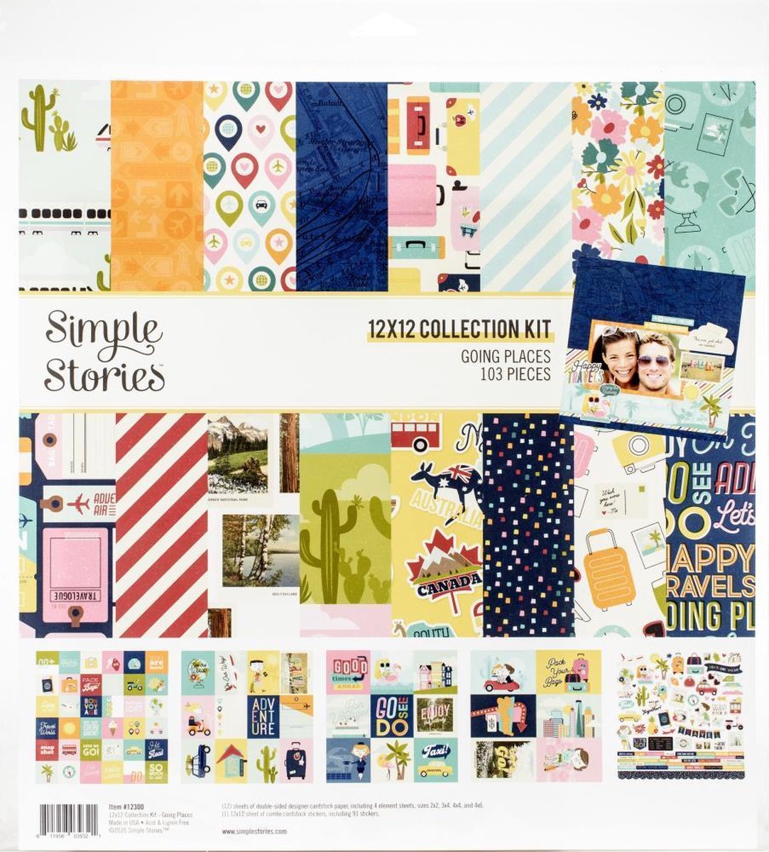 Simple Stories: Going Places Collection Kit 12