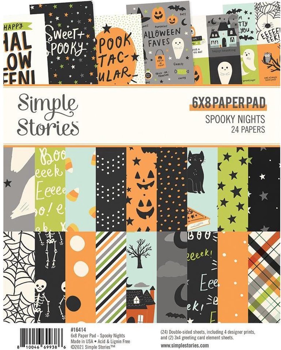 Simple Stories Spooky Nights 6x8 Inch Paper Pad (16414)