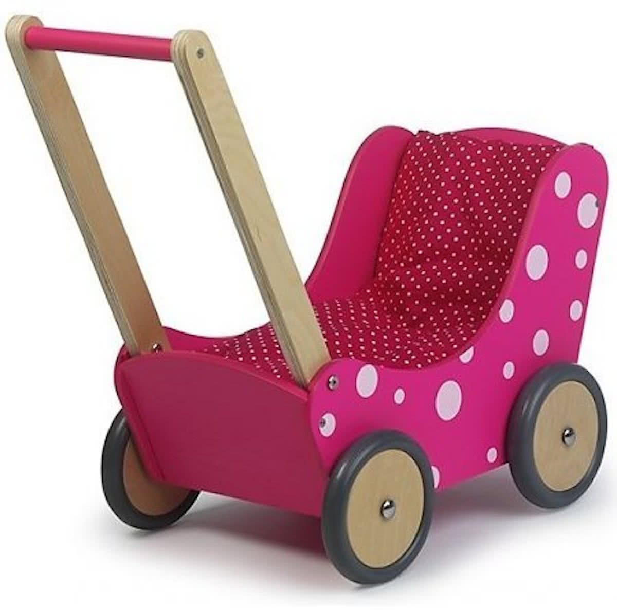 Poppenwagen roze Simply for Kids 60x32x55 cm  (01170)