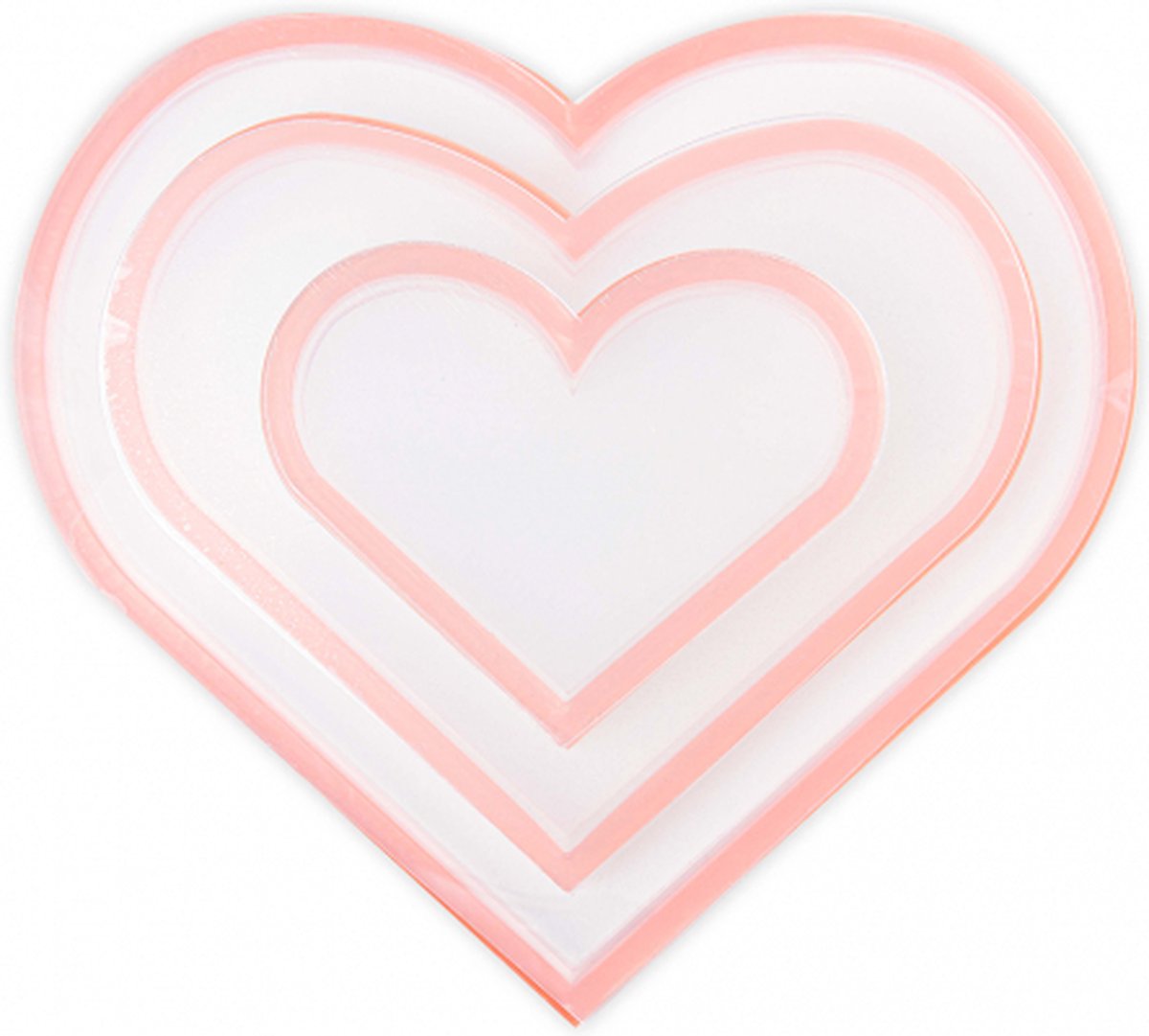 Sizzix - Essential - Shaker Panes - Hearts 1 1/2 2 1/2 & 3 1/2 - 3PK (665451)