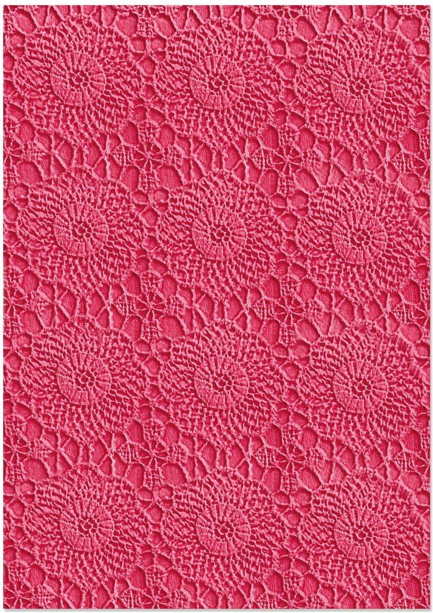 Sizzix 3-D Textured Impressions Embossing Folder Crochet M