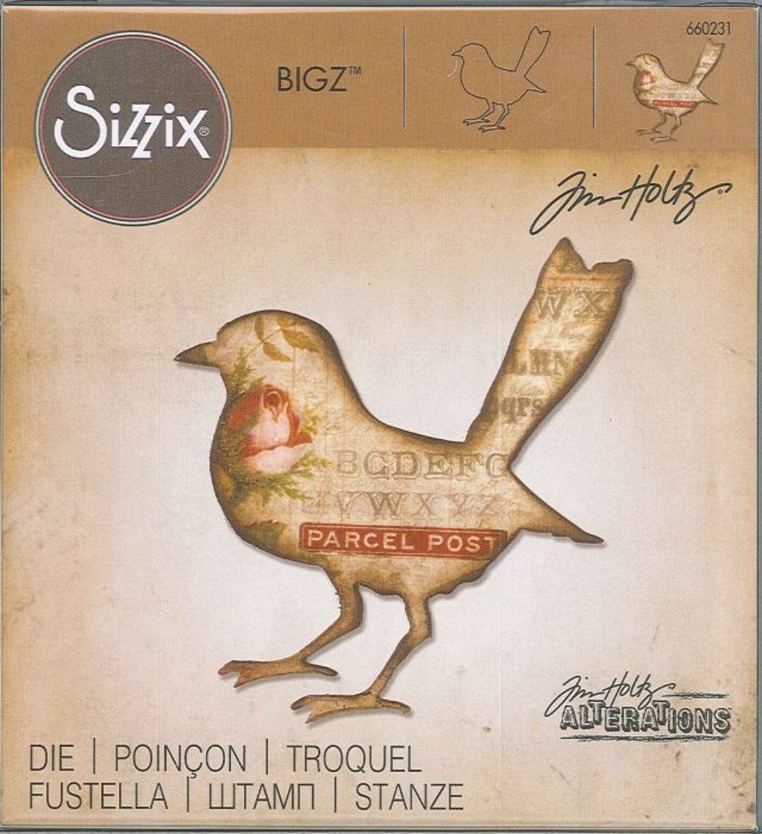 Sizzix Bigz 660231 Bird silhouette