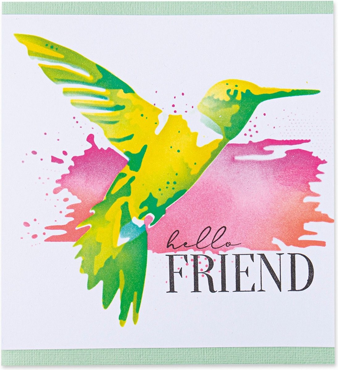 Sizzix Layered stencil Hummingbird