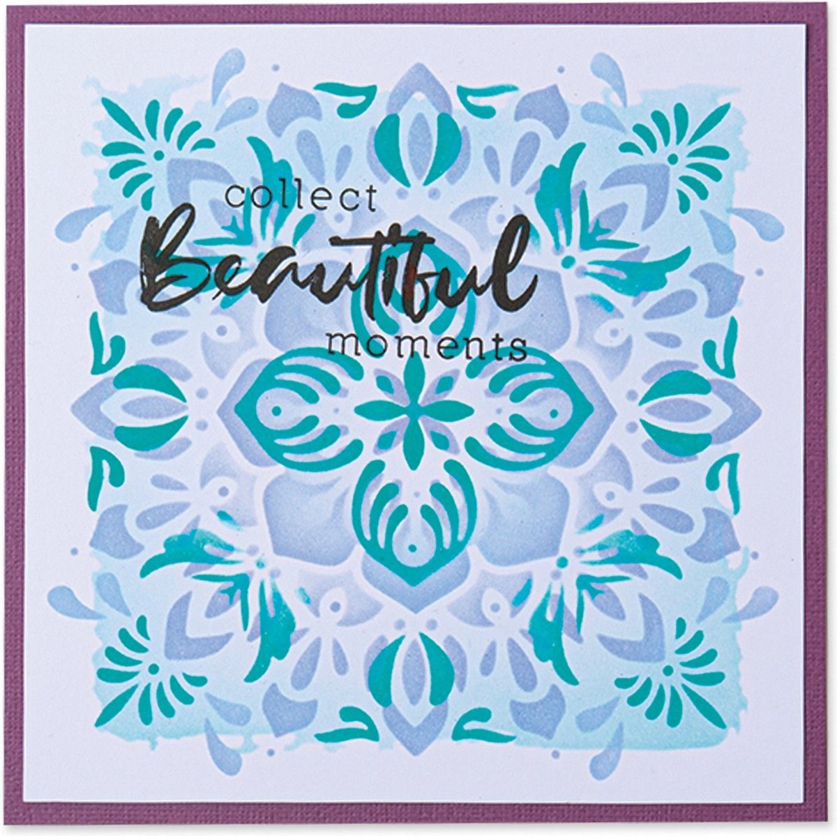 Sizzix Layered stencil Mosaic flowers