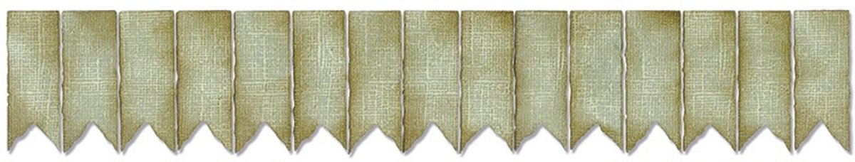 Sizzlits Decorative Strip Die Lint vlaggen by Tim Holtz