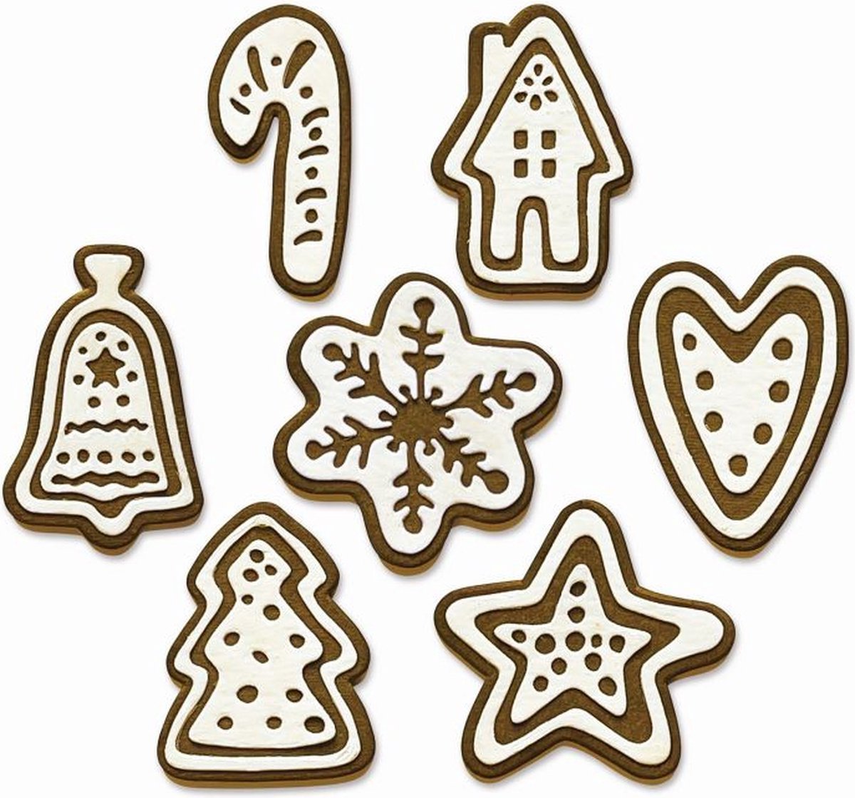 Thinlits die set Christmas cookies. Sizzix Tim Holtz