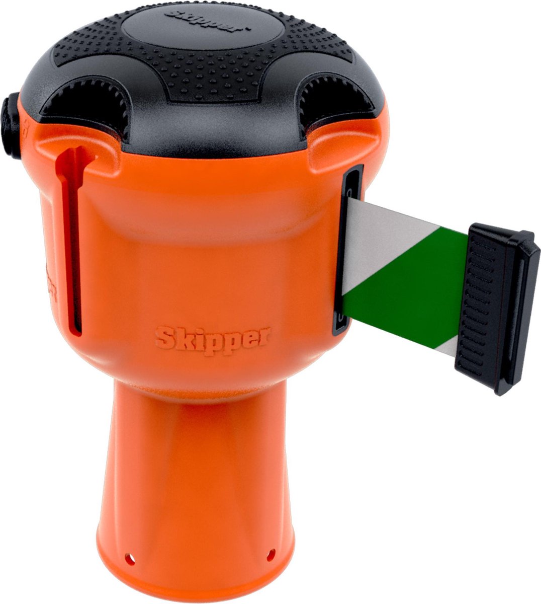 Oranje  ® Unit met groen/wit afzetlint + Kortpack pen (027.0081)