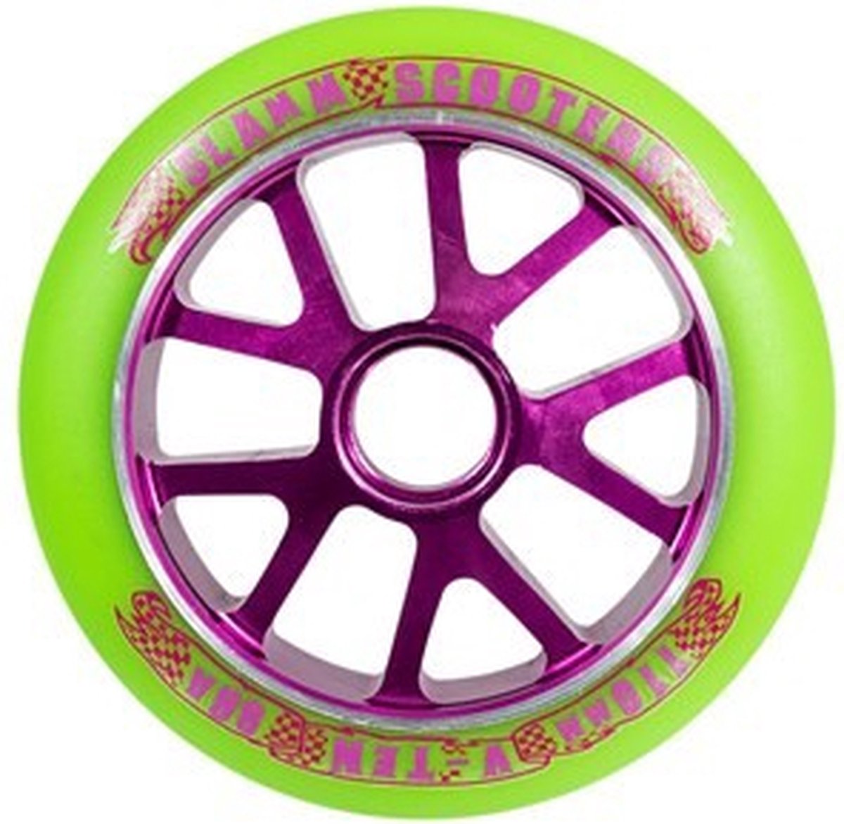 110mm purple aluminium core stuntstepwiel