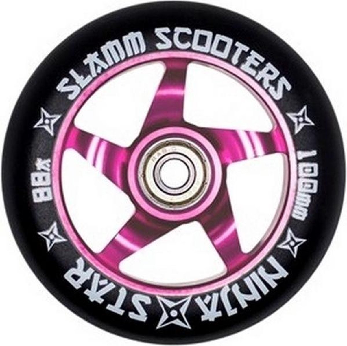 Stunt Step wielen Slamm Ninja Stars roze 100mm