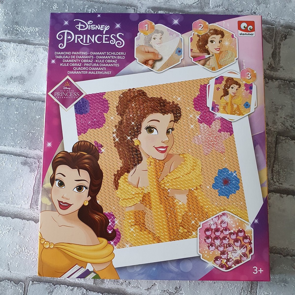 Diamond painting Belle, DIY kit, 16x16 cm