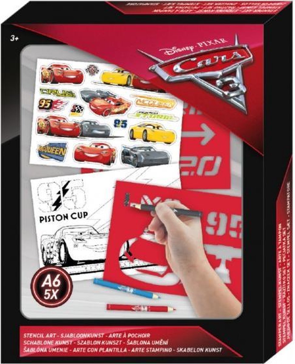 Disney Cars 3 sjabloonkunst