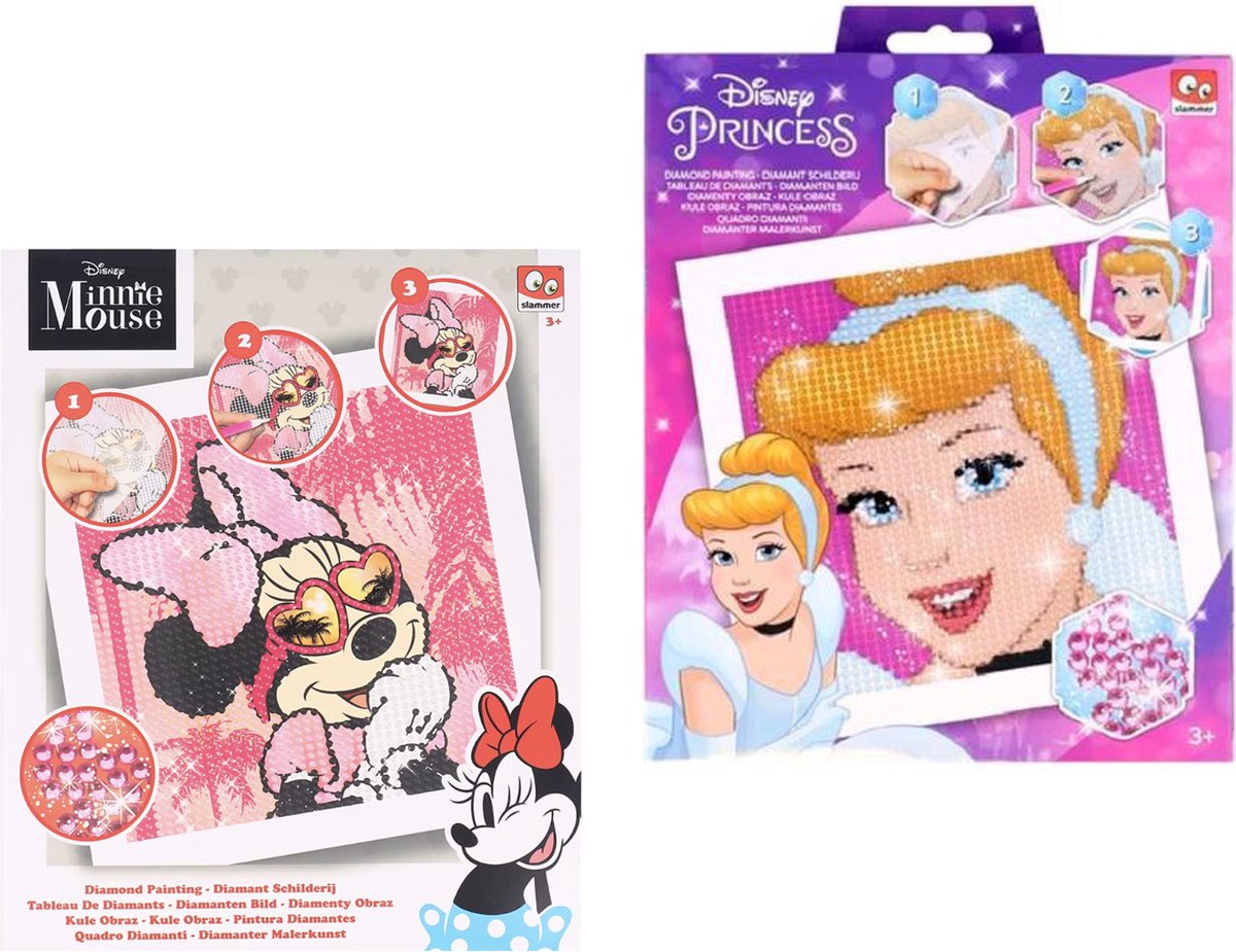 Disney Minnie Mouse & Doornroosje Diamond Painting Set