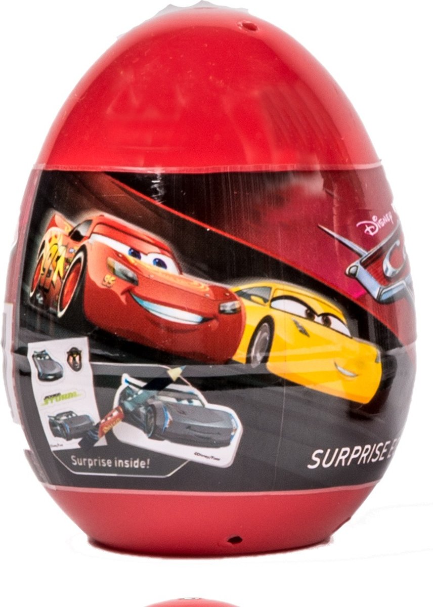 Slammer Disney Cars 3 Verrassingsei Klein Rood/zwart