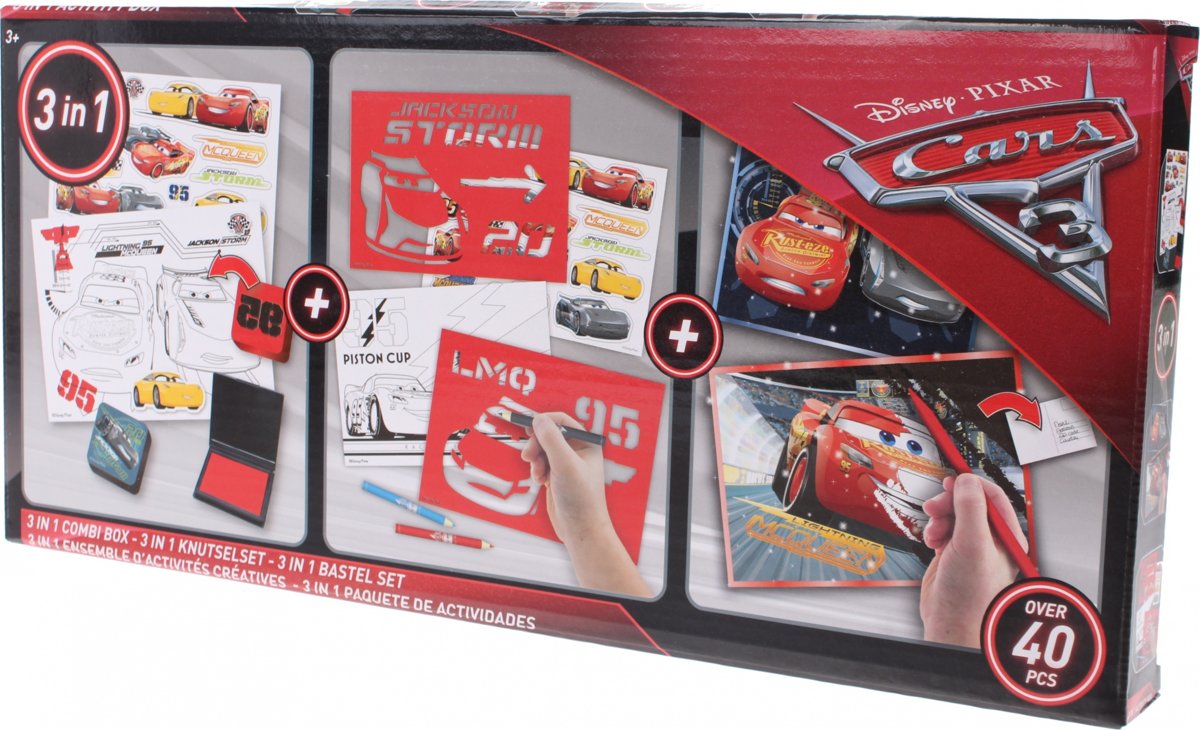 Slammer Knutselset 3-in-1 Disney Cars 3 Junior 20-delig