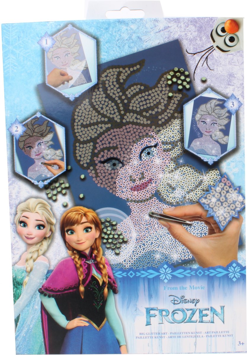 Slammer Paillettenkunst Disney Frozen Elsa 4-delig