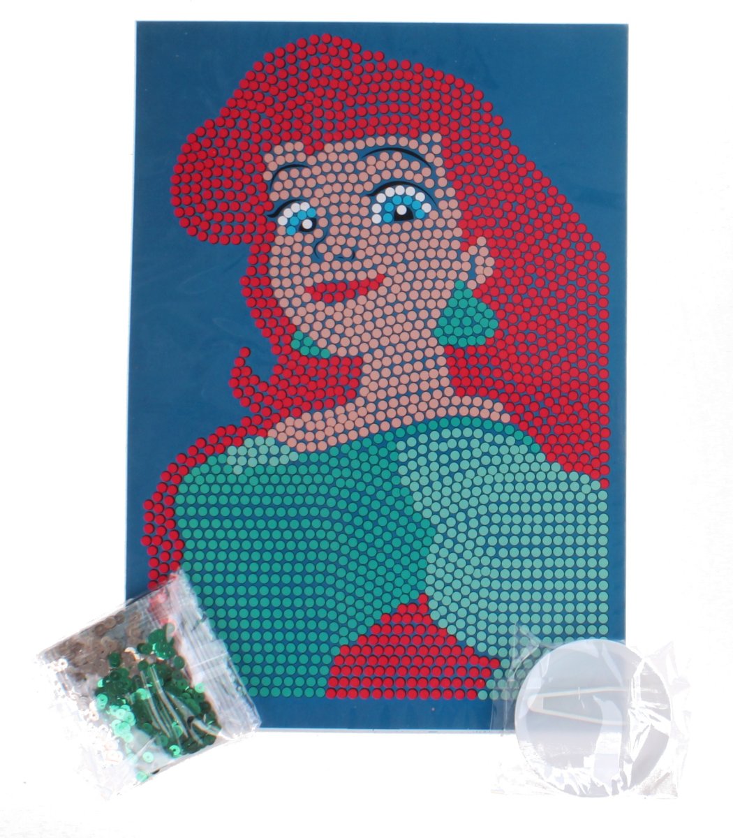 Slammer Paillettenkunst Disney Princess Ariel 4-delig