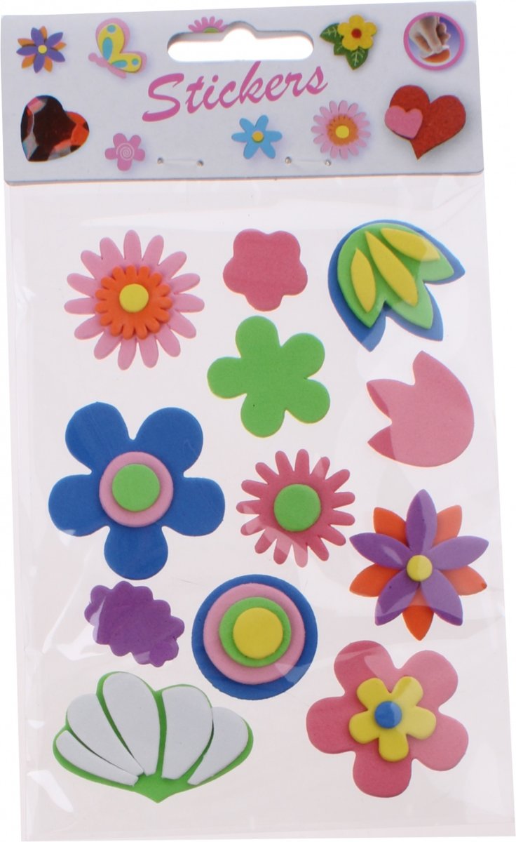 Slammer Stickers Bloemen 12 Stuks