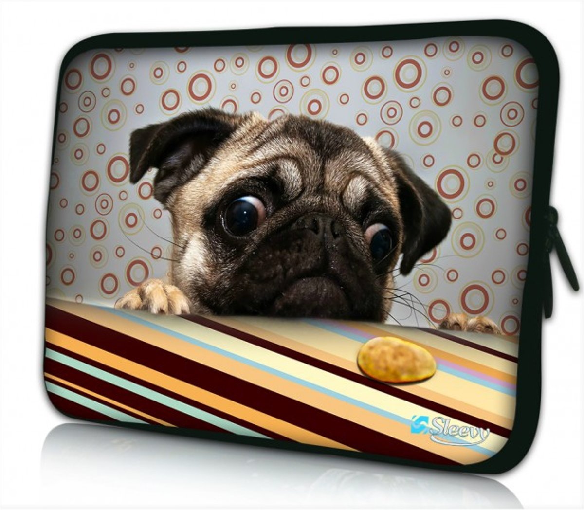 Laptophoes 13,3 inch grappig hondje - Sleevy