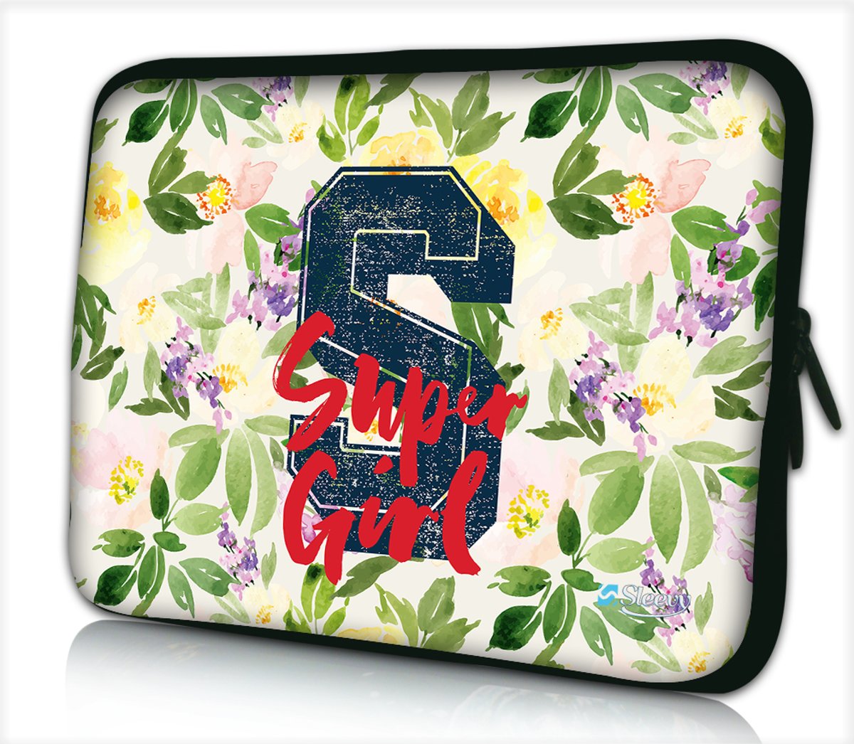 Laptophoes 13,3 inch super girl - Sleevy - Laptop sleeve - Macbook hoes - beschermhoes