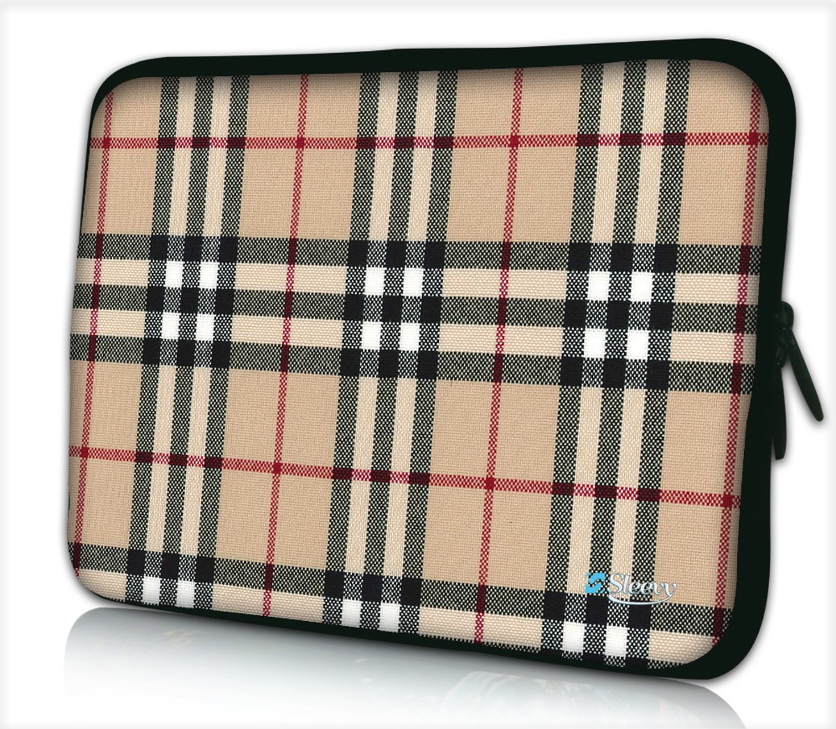 Laptophoes 15,6 inch ruiten chic - Sleevy - Laptop sleeve - Macbook hoes - beschermhoes