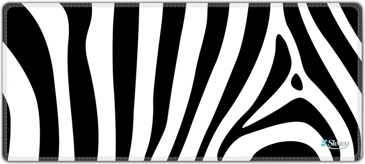 Muismat xxl gaming zebra 90 x 40 cm - Sleevy