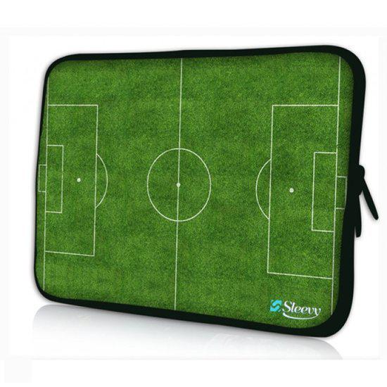 Sleevy 10,1 inch laptophoes voetbalveld