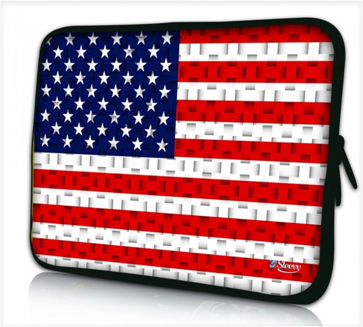 Sleevy 10,1 laptop/tablet hoes USA vlag patroon - tabletsleeve - tablet sleeve - ipad sleeve