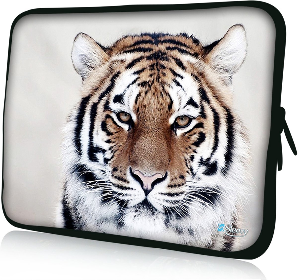 Sleevy 10,1 laptop/tablet hoes prachtige tijger design - tabletsleeve - tablet sleeve - ipad sleeve