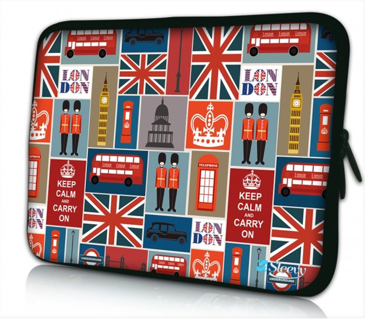 Sleevy 10 laptop/tablet hoes Londen patroon - tabletsleeve - tablet sleeve - ipad sleeve