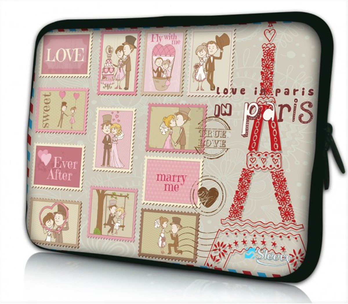 Sleevy 10 laptop/tablet hoes Paris Marry me - tabletsleeve - tablet sleeve - ipad sleeve