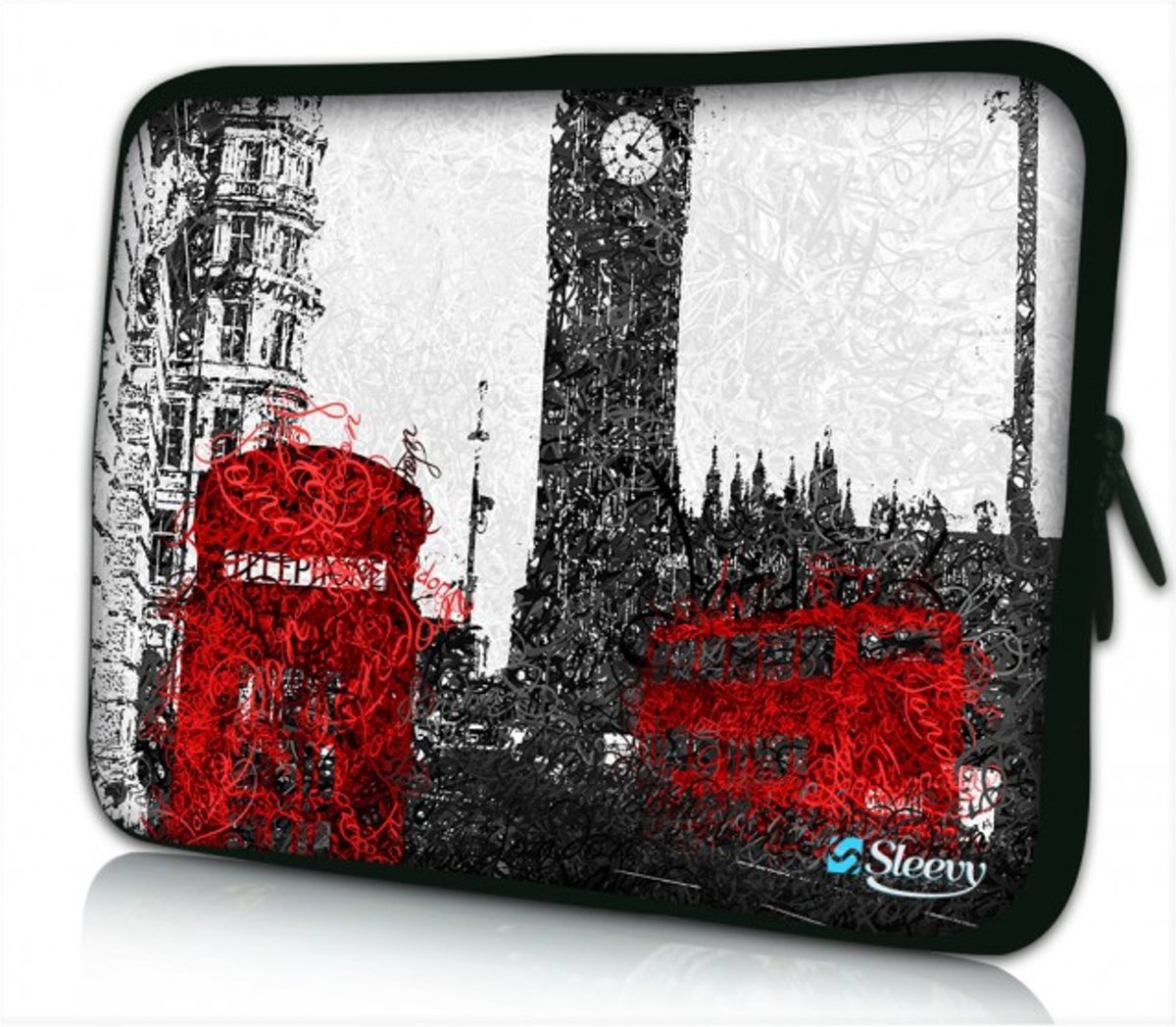 Sleevy 10 laptop/tablet hoes artistiek Londen - tabletsleeve - tablet sleeve - ipad sleeve