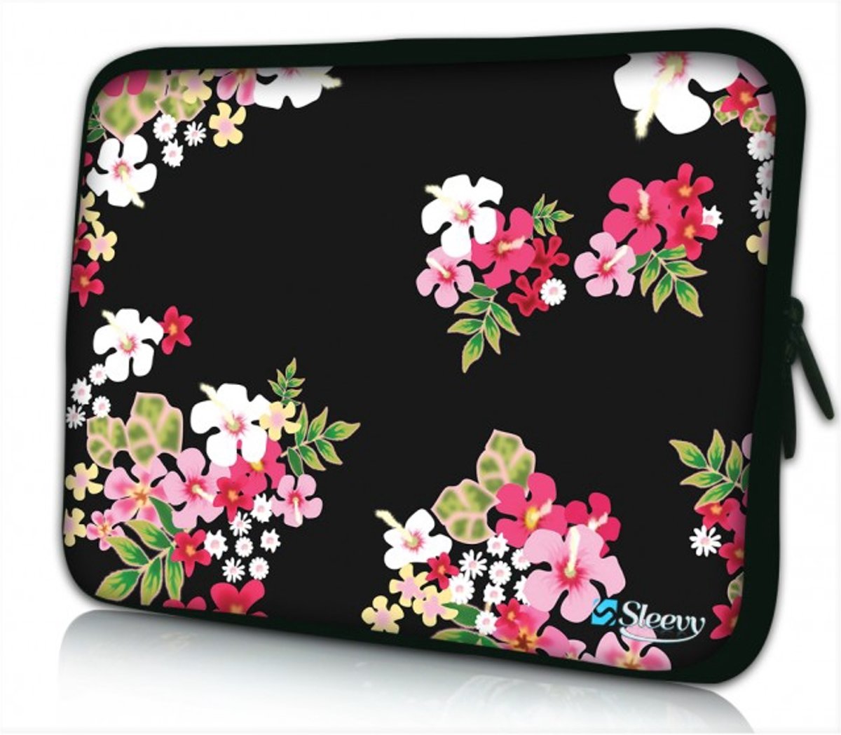 Sleevy 10 laptop/tablet hoes gekleurde bloemen - tabletsleeve - tablet sleeve - ipad sleeve