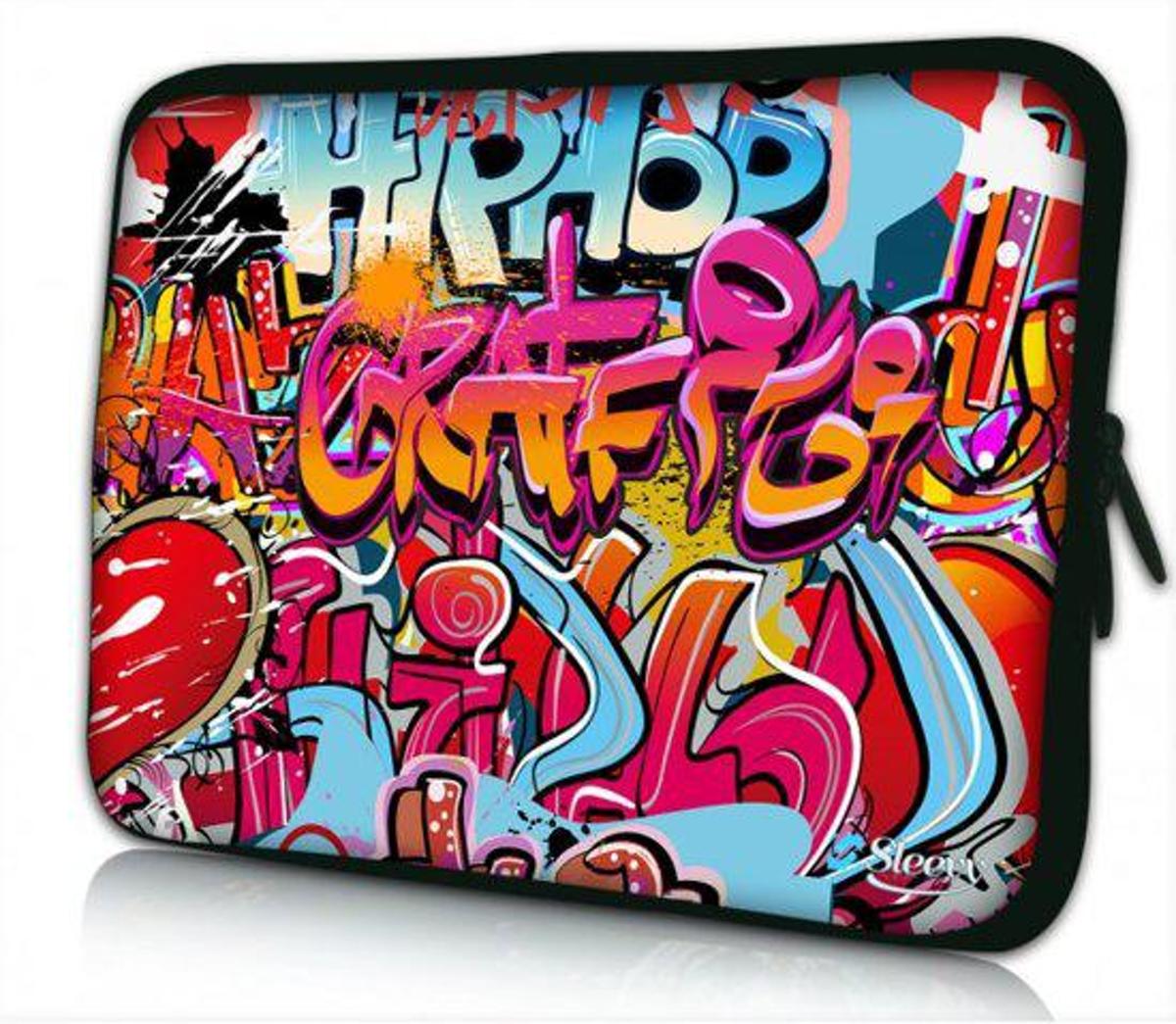 Sleevy 10 laptop/tablet hoes hiphop graffiti - tabletsleeve - tablet sleeve - ipad sleeve