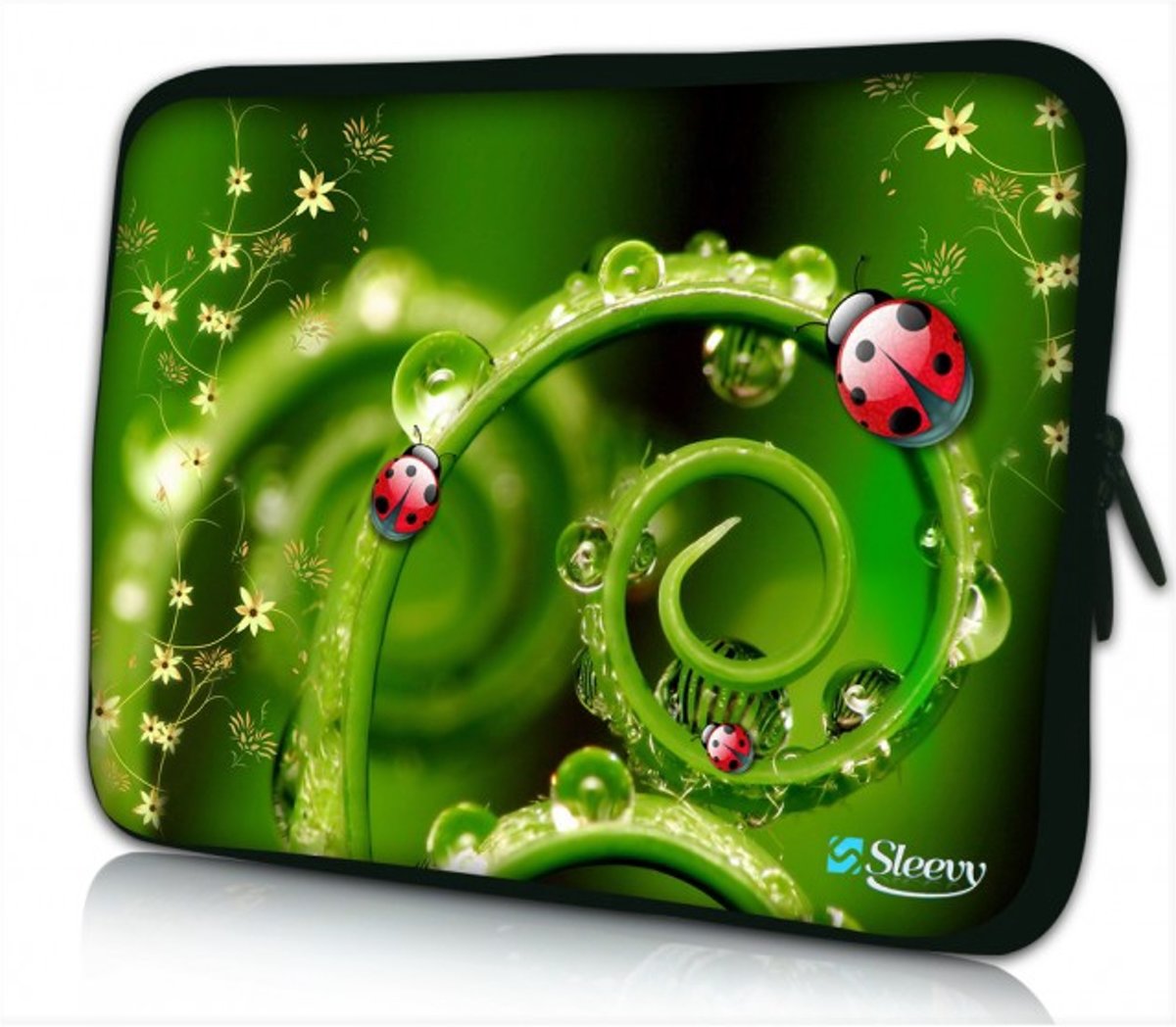 Sleevy 10 laptop/tablet hoes lieveheersbeestjes close-up - tabletsleeve - tablet sleeve - ipad sleeve