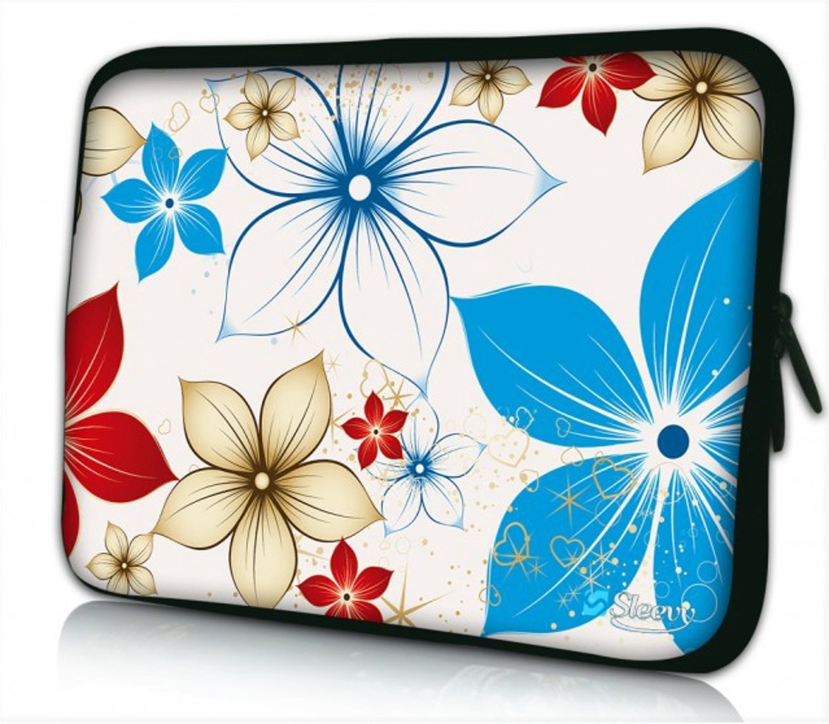 Sleevy 10 laptop/tablet hoes zomerse bloemen - tabletsleeve - tablet sleeve - ipad sleeve