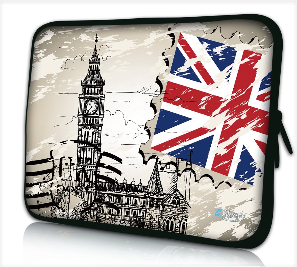 Sleevy 10.1 laptop/tablet hoes Big Ben Londen - tabletsleeve - tablet sleeve - ipad sleeve