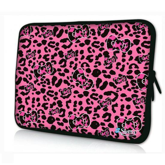 Sleevy 11,6 inch laptophoes macbookhoes roze panterprint