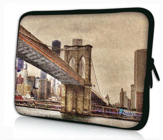 Sleevy 11.6 laptophoes Brooklyn Bridge uit New York