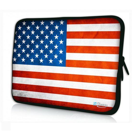 Sleevy 13,3 inch laptophoes macbookhoes USA vlag