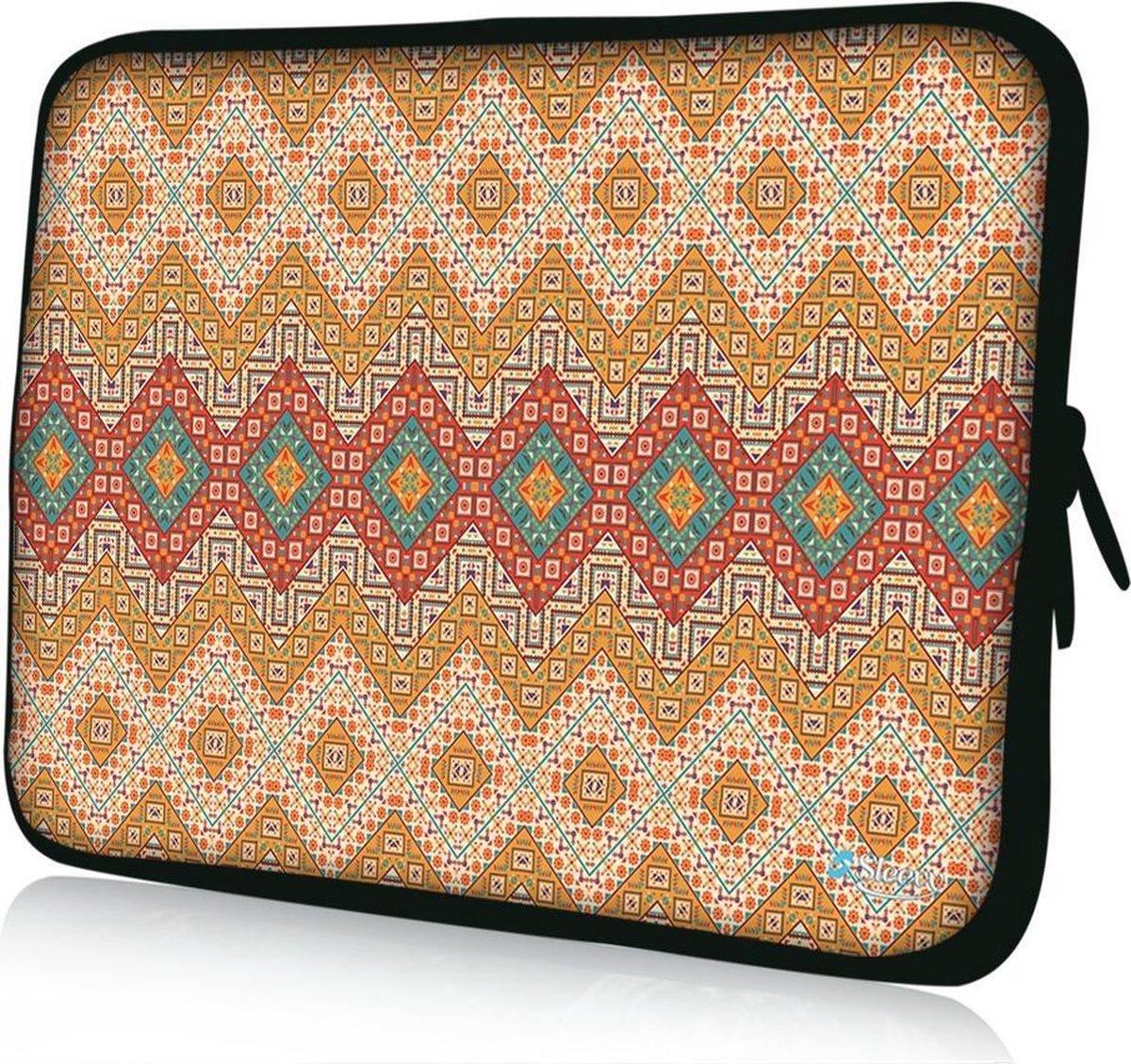 Sleevy 13,3 laptophoes ruitjes patroon - laptop sleeve